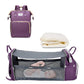 3 In 1 Diaper Bag Backpack Foldable Baby Bed Waterproof Travel Bag with USB Charge Diaper Bag Backpack with Changing Bed 3 types